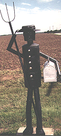A Tinman mailbox in Buhler.