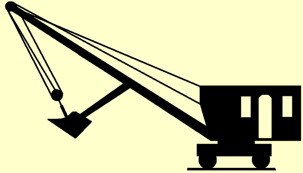 The Crane with Shovel Attached